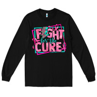 Black fight for the cure Long Sleeve Tee - AdoDesignShop