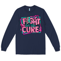 Navy fight for the cure Long Sleeve Tee - AdoDesignShop
