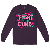 Plum fight for the cure Long Sleeve Tee - AdoDesignShop