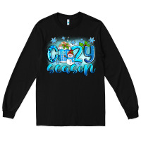 Black cozy season winter Long Sleeve Tee - Zillion Design Studio