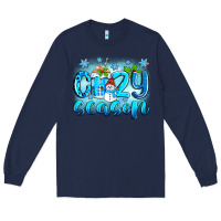 Navy cozy season winter Long Sleeve Tee - Zillion Design Studio