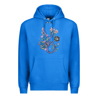 True Royal floral stethoscope Premium Hoodie - MaliasSmallBusiness