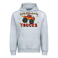 Heather Grey easily distracted by trucks Urban Hoodie - MaliasSmallBusiness