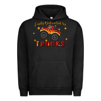 Pigment Black easily distracted by trucks Urban Hoodie - MaliasSmallBusiness