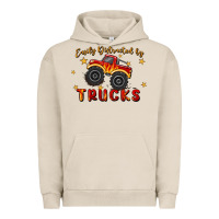 Pigment French Oak easily distracted by trucks Urban Hoodie - MaliasSmallBusiness