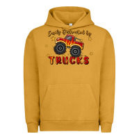 Pigment Peanut Butter easily distracted by trucks Urban Hoodie - MaliasSmallBusiness
