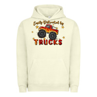 Pigment Pistachio easily distracted by trucks Urban Hoodie - MaliasSmallBusiness