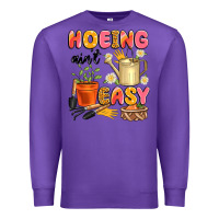 Purple hoeing ain't easy Premium Sweatshirt - Artiststas