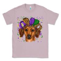 Lilac mardi gras hat dachshund Classic Tee - RanaPortraitStore