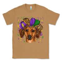Toasted Coconut mardi gras hat dachshund Classic Tee - RanaPortraitStore