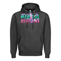 Charcoal Heather medical assistant Zipper Hoodie - texasbilliewilder