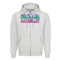 Dove Grey medical assistant Zipper Hoodie - texasbilliewilder
