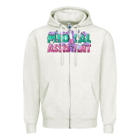 Oatmeal Heather medical assistant Zipper Hoodie - texasbilliewilder