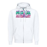 White medical assistant Zipper Hoodie - texasbilliewilder