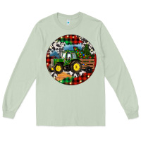 Matcha Christmas Farm Tractor Long Sleeve Tee - RanaPortraitStore