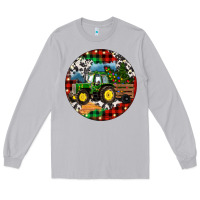 Moon Dust Christmas Farm Tractor Long Sleeve Tee - RanaPortraitStore