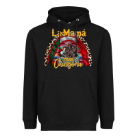Black la mama mas chingona Heavyweight Hoodie - RacoonDesign