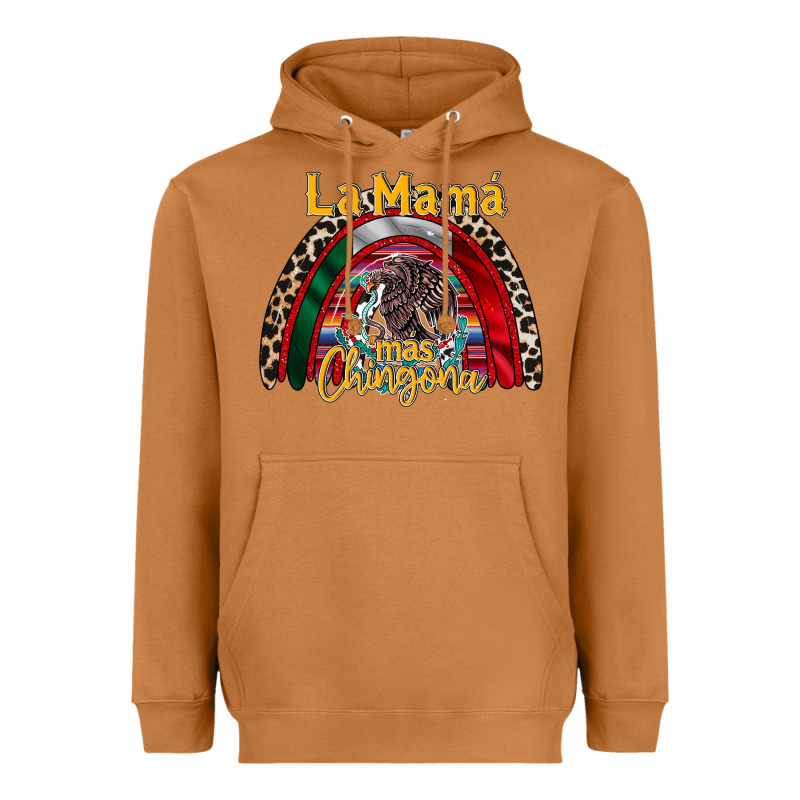 La Mama Mas Chingona Heavyweight Hoodie by RacoonDesign | Teevron