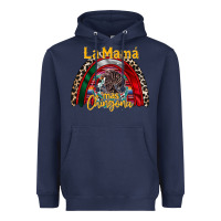 Navy la mama mas chingona Heavyweight Hoodie - RacoonDesign