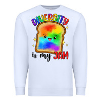 White diversity is my jam Premium Sweatshirt - Artiststas