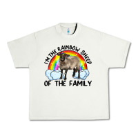 I'm The Rainbow Sheep Of The Family Suffolk Sheep Black Face Sheep Urban Heavy Tee | Teevron
