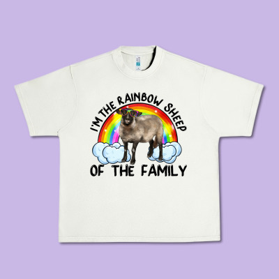 I'm The Rainbow Sheep Of The Family Suffolk Sheep Black Face Sheep Urban Heavy Tee Designed By Artiststas