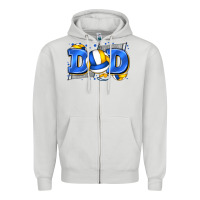 Dove Grey dad volleyball Zipper Hoodie - Zillion Design Studio