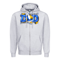 Heather Grey dad volleyball Zipper Hoodie - Zillion Design Studio