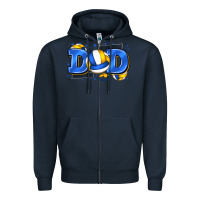 Navy dad volleyball Zipper Hoodie - Zillion Design Studio