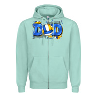 Seafoam dad volleyball Zipper Hoodie - Zillion Design Studio