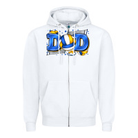 White dad volleyball Zipper Hoodie - Zillion Design Studio