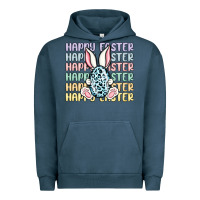 Pigment Midnight Navy happy easter Urban Hoodie - MaliasSmallBusiness