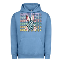 Pigment Pebble Blue happy easter Urban Hoodie - MaliasSmallBusiness