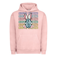 Pigment Salmon happy easter Urban Hoodie - MaliasSmallBusiness