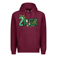 Burgundy two rex Premium Hoodie - MaliasSmallBusiness