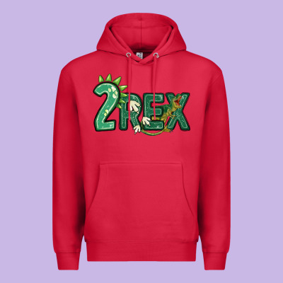 Two Rex Premium Hoodie Designed By Maliassmallbusiness