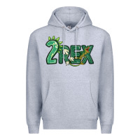 Heather Grey two rex Premium Hoodie - MaliasSmallBusiness