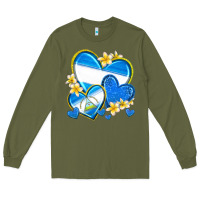 Army Green nicaragua hearts Long Sleeve Tee - texasbilliewilder