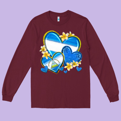 Long Sleeve Tee nicaragua hearts