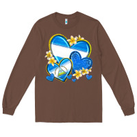 Chestnut nicaragua hearts Long Sleeve Tee - texasbilliewilder