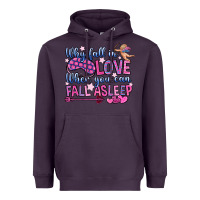 Plum why fall in love when you can fall asleep Heavyweight Hoodie - OliviaCreatesArt