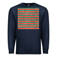 Navy christmas stripes seamless pattern Premium Sweatshirt - BundleAndBundleShop