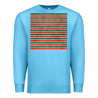 Ocean Blue christmas stripes seamless pattern Premium Sweatshirt - BundleAndBundleShop
