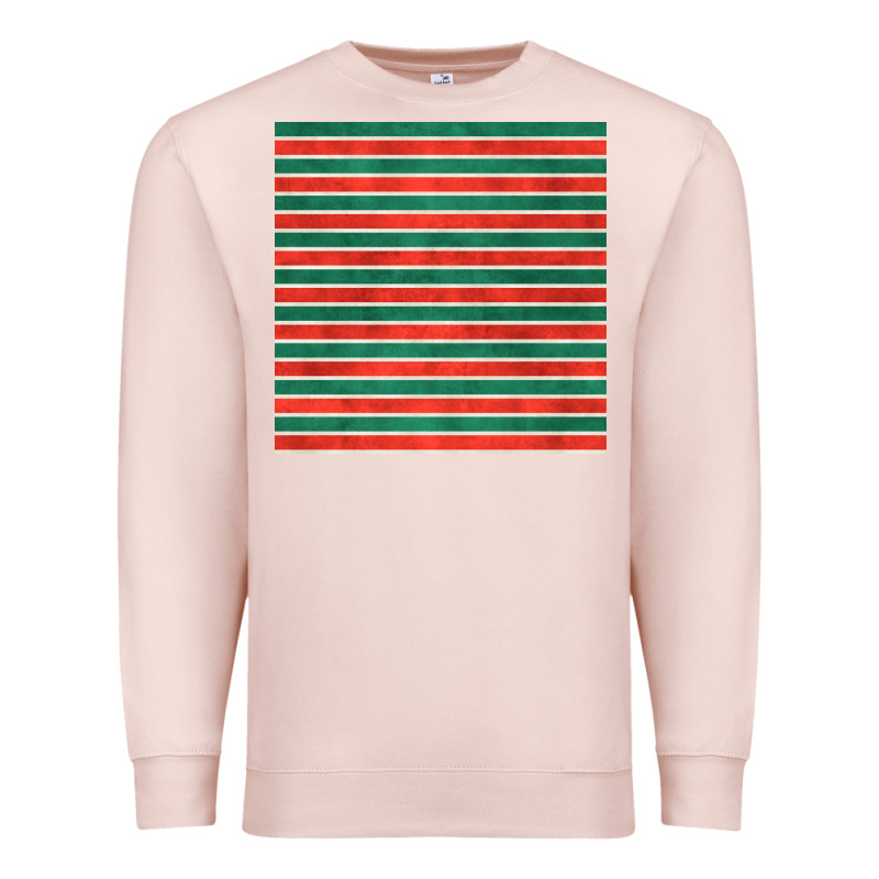 Christmas Stripes Seamless Pattern Premium Sweatshirt by BundleAndBundleShop | Teevron