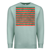 Seafoam christmas stripes seamless pattern Premium Sweatshirt - BundleAndBundleShop
