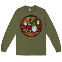 Army Green Gnome Truck Christmas Long Sleeve Tee - RanaPortraitStore
