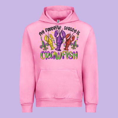 My Favorite Season Is Crawfish Urban Hoodie Designed By Maliassmallbusiness