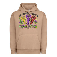 Pigment Burro my favorite season is crawfish Urban Hoodie - MaliasSmallBusiness
