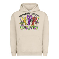 Pigment French Oak my favorite season is crawfish Urban Hoodie - MaliasSmallBusiness