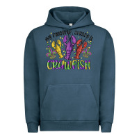 Pigment Midnight Navy my favorite season is crawfish Urban Hoodie - MaliasSmallBusiness